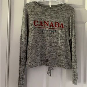 grey canada sweater